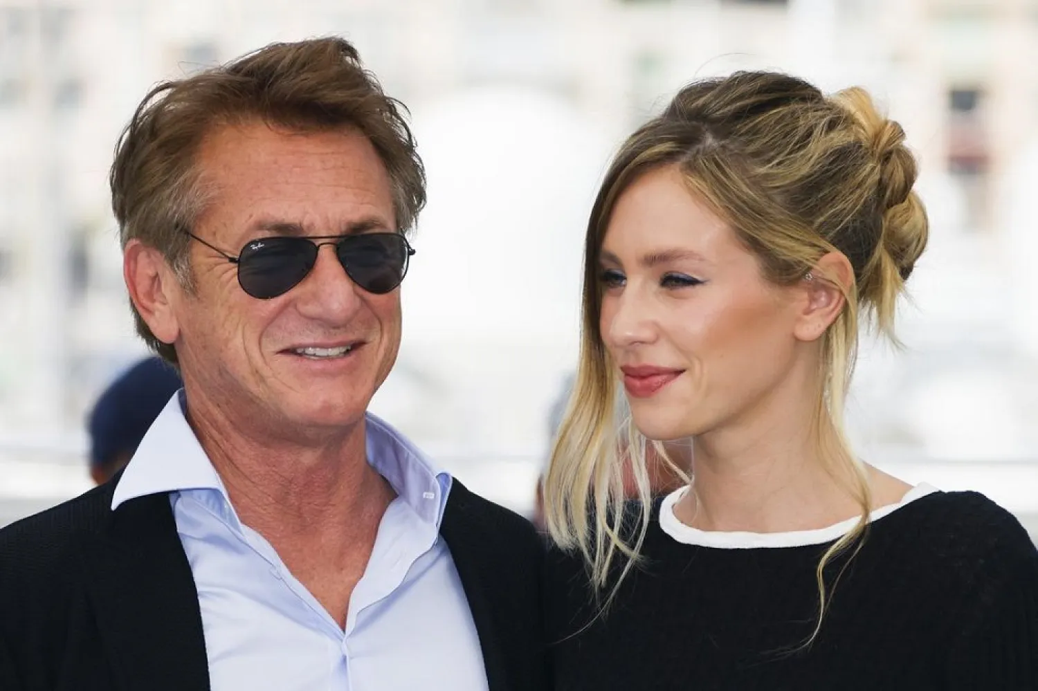 Director Sean Penn and cast member Dylan Penn at Cannes. (Reuters)