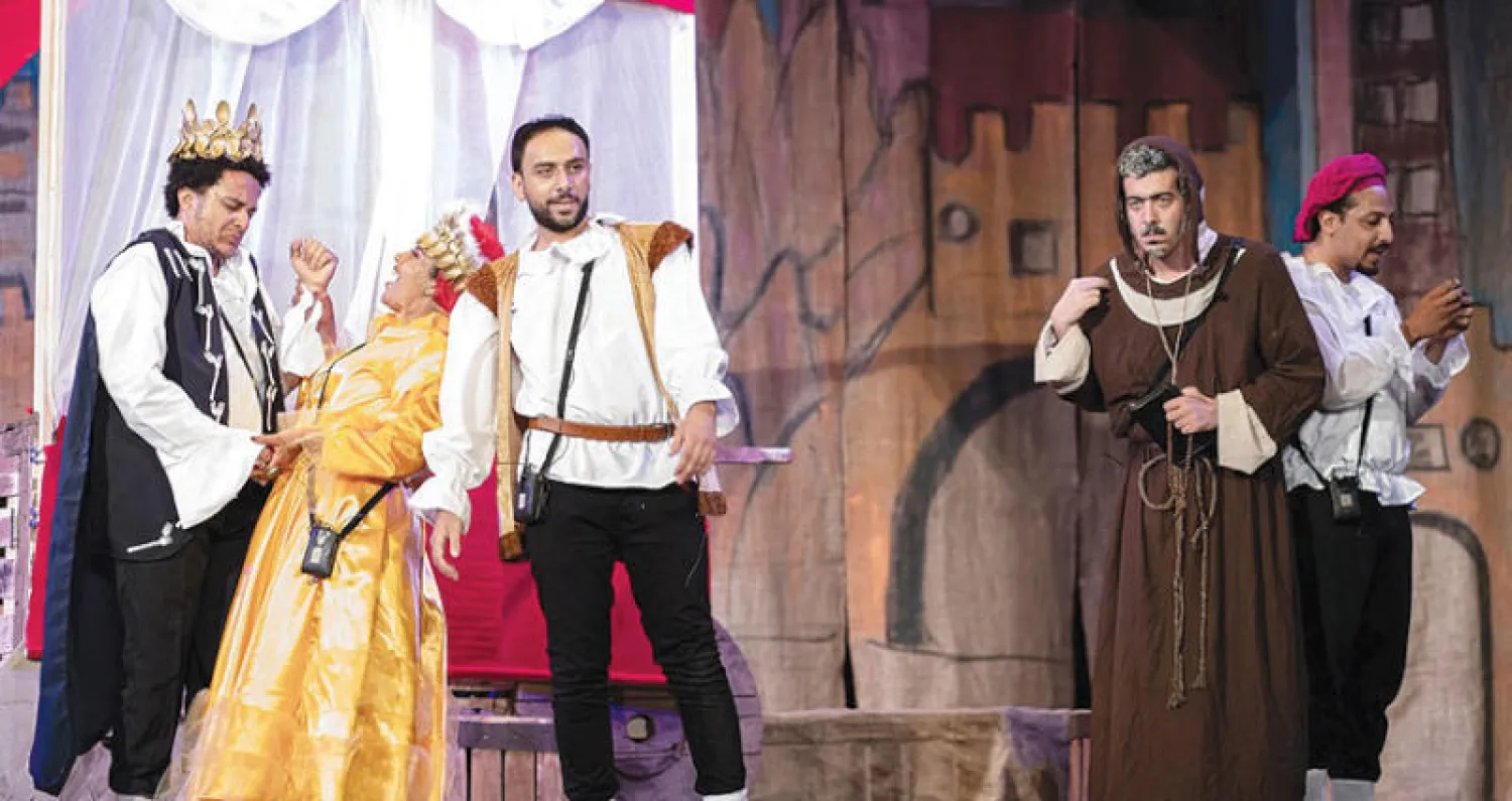 لقطة من العرض المسرحي (الشرق الأوسط)