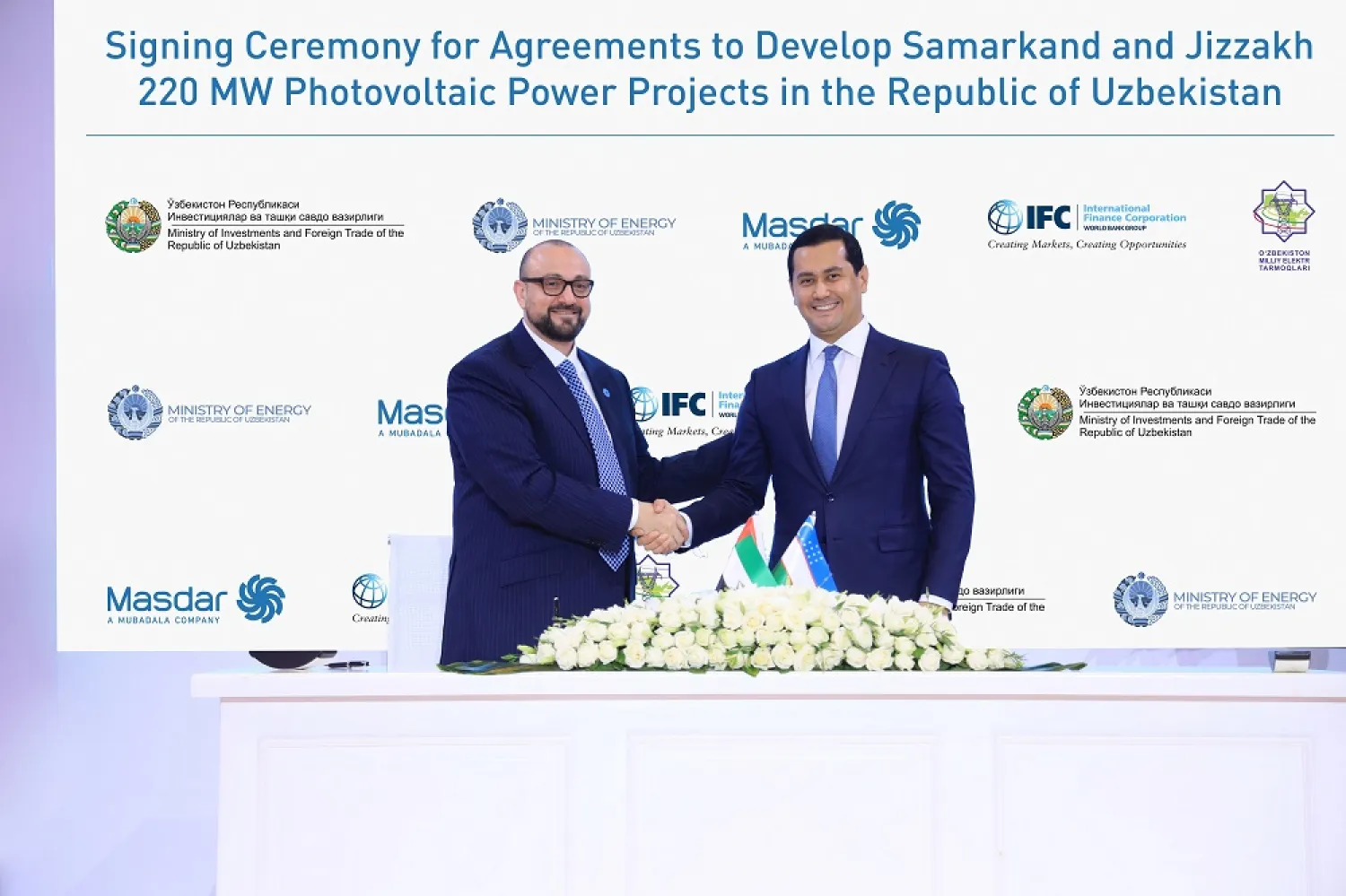 Masdar announced it is expanding its footprint in Uzbekistan, with the signing of agreements to develop two photovoltaic (PV) power projects in the country. (WAM)