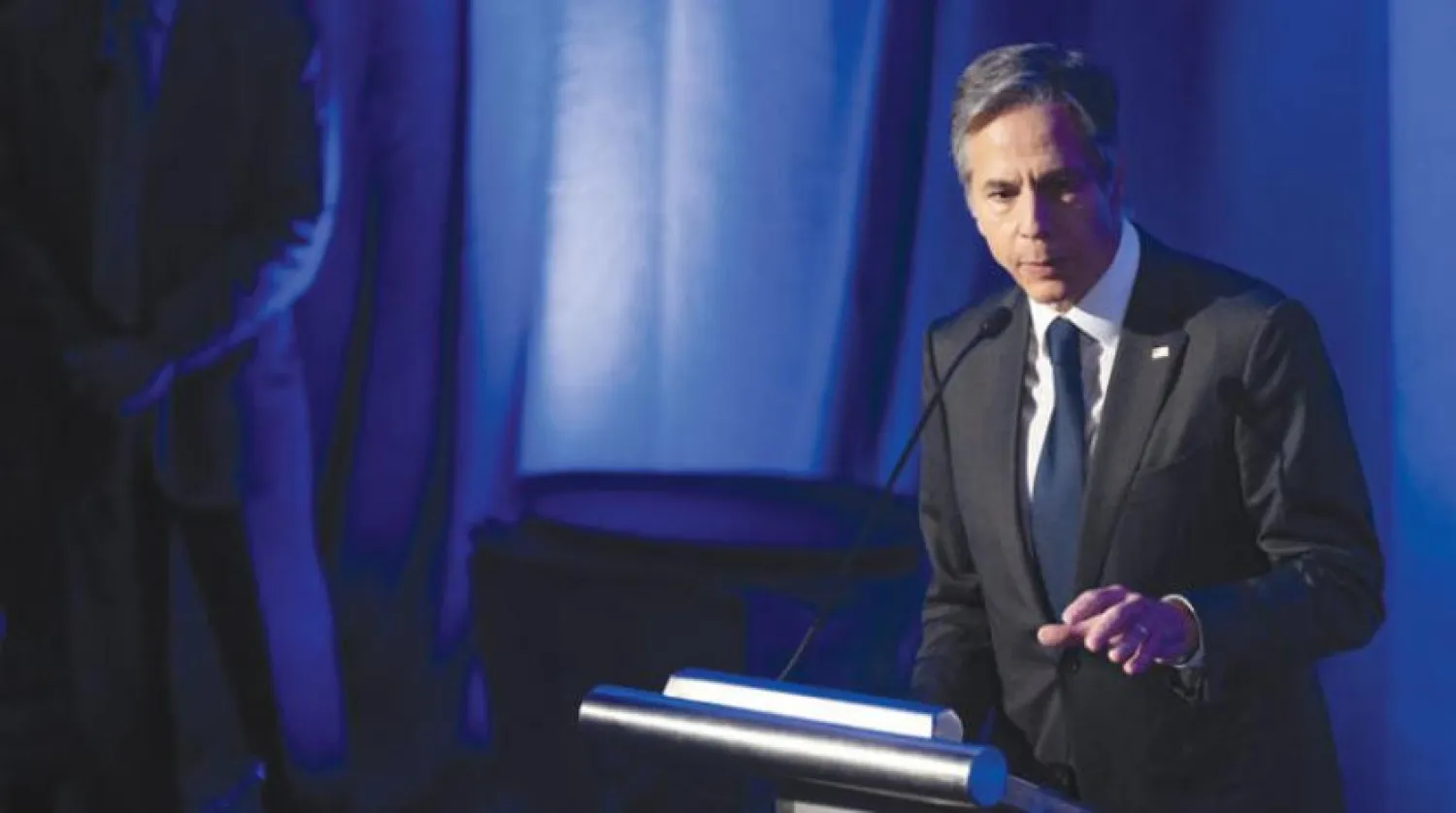 Dışişleri Bakanı Anthony Blinken, Washington'daki Yapay Zeka Ulusal Güvenlik Komitesi'nde gelişen teknoloji konulu bir forumda bir konuşma yapıyor. (Reuters)