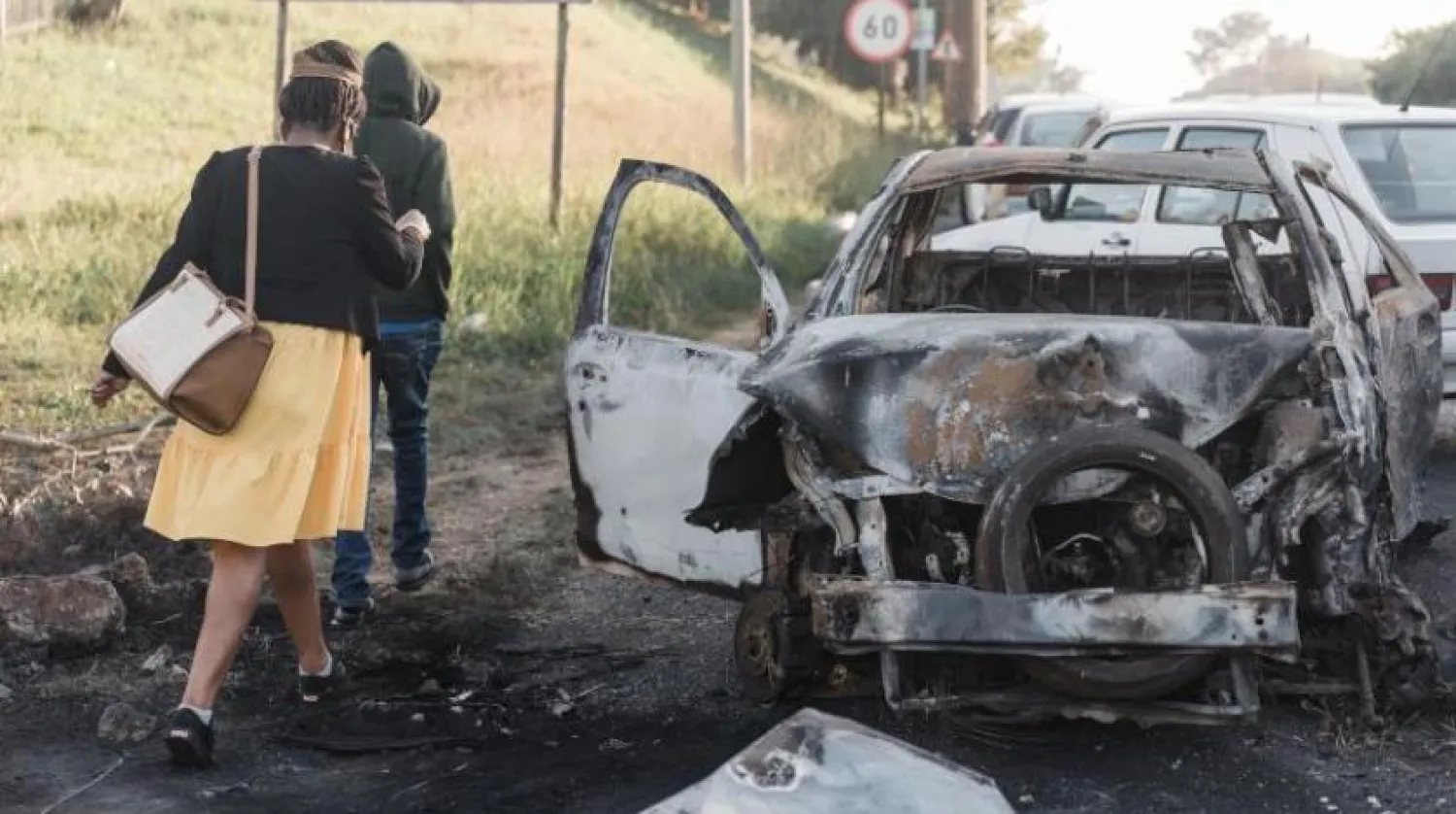 Vandalizmin KwaZulu-Natal bölgesindeki etkileri (AFP)