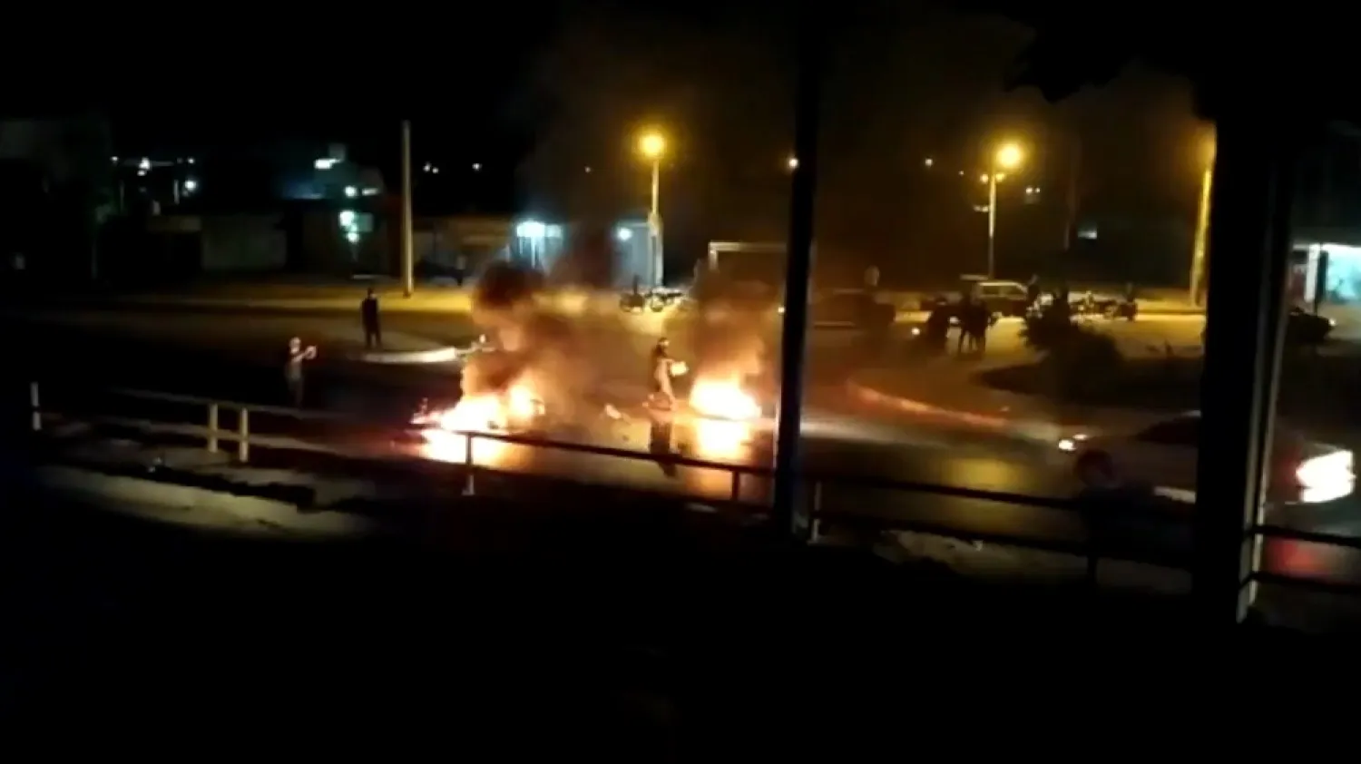 Iranians protest again water shortages in the Khuzestan province, July 15, 2021. (Twitter screenshot)
