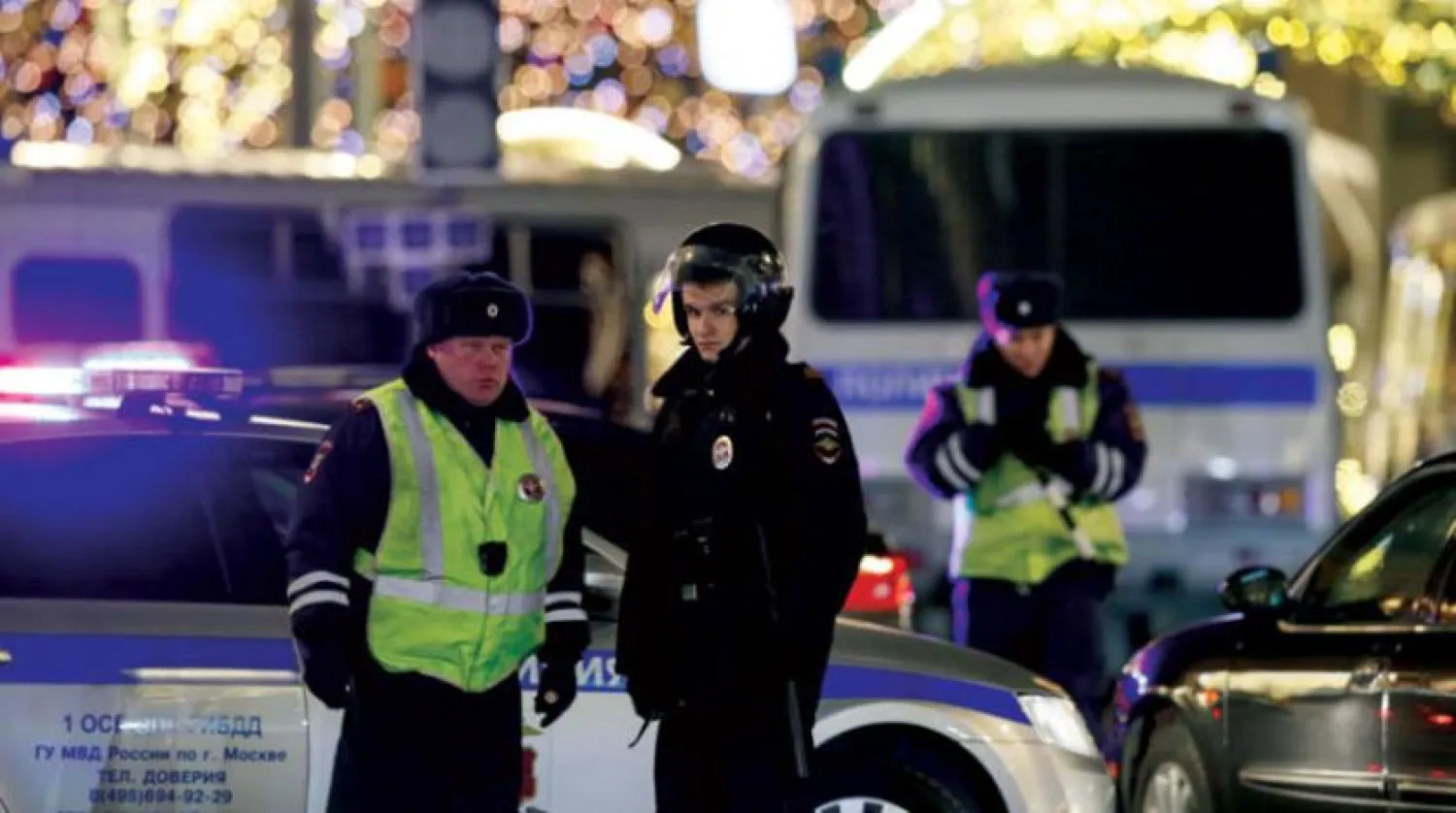 Security forces in Moscow in December 2019. (EPA)