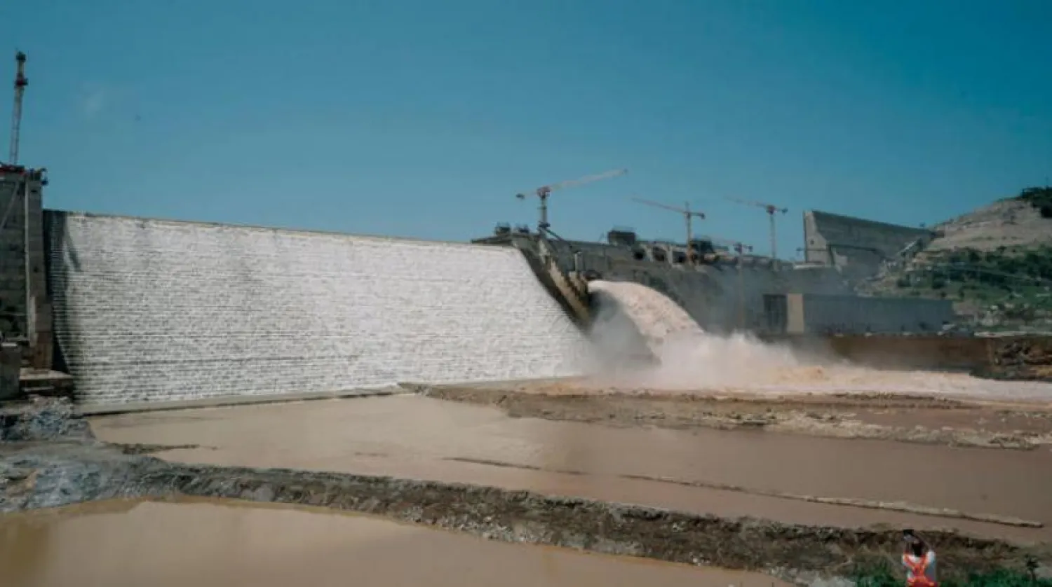 A photo published by the Ethiopian Prime Minister Abiy Ahmed on his Twitter account, announcing the end of the second filling process of the Grande Ethiopian Renaissance Dam (GERD)
