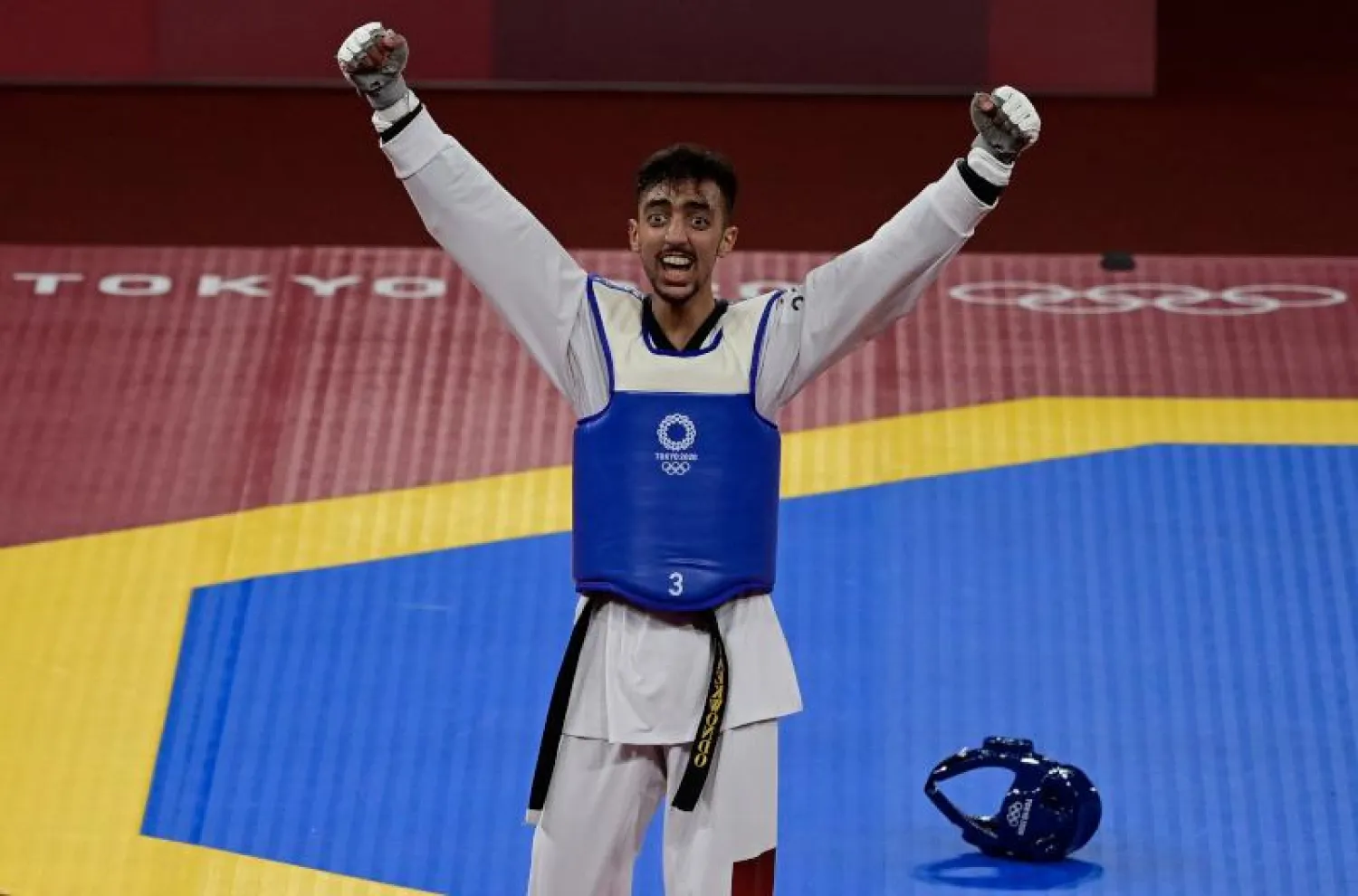 لاعب التايكواندو التونسي محمّد خليل الجندوبي (أ.ف.ب)