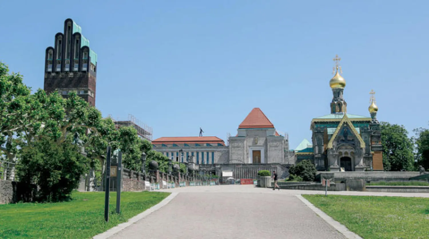 منظر عام لمجمع ماتيلدنهوه في دارمشتات بألمانيا (إ.ب.أ)