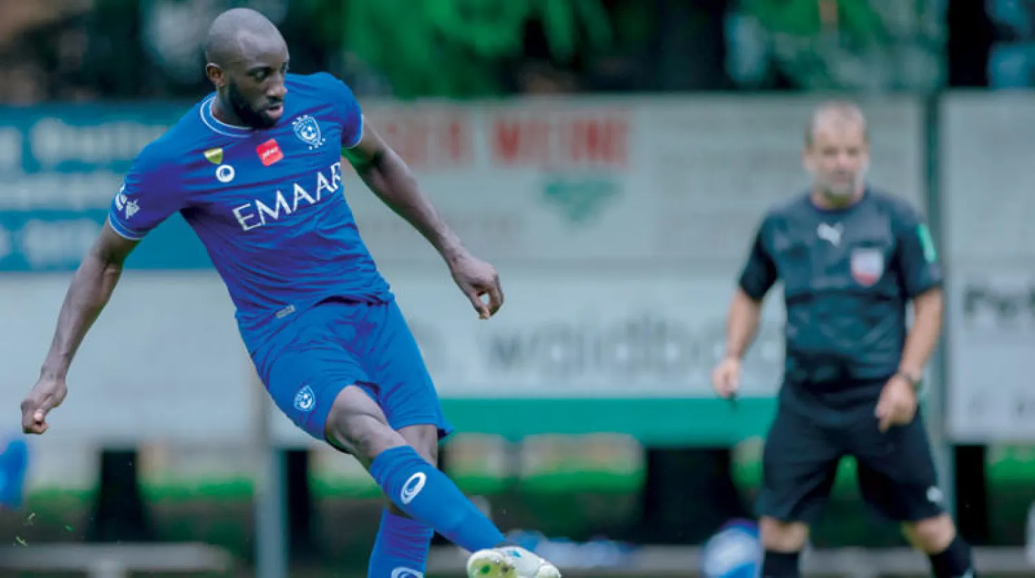 ماريغا خلال مشاركته في ودية الهلال أمام إليريا ليوبليانا (الشرق الأوسط)