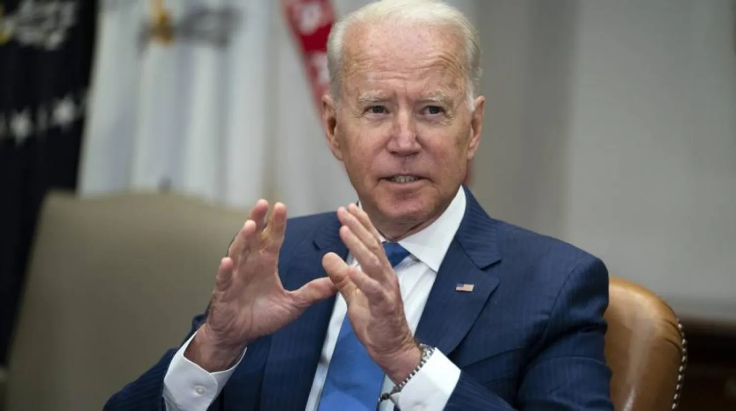 President Joe Biden speaks during a meeting on reducing gun violence, in the Roosevelt Room of the White House, Monday, July 12, 2021, in Washington. (AP Photo)
