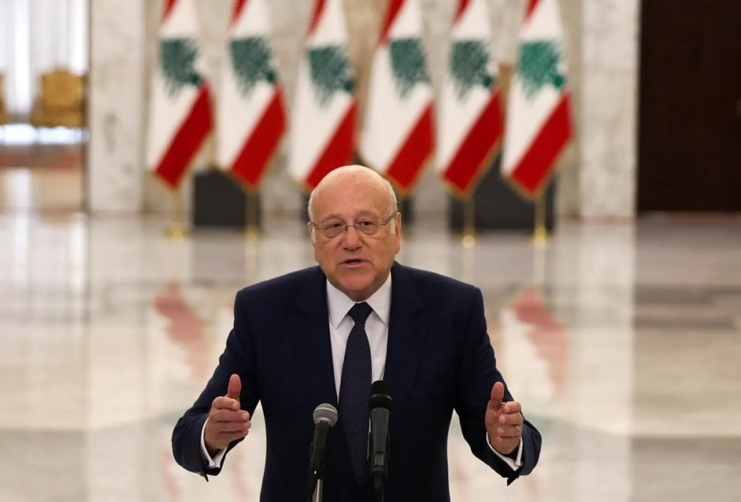 Lebanon’s new Prime Minister-designate Najib Mikati. (Reuters)