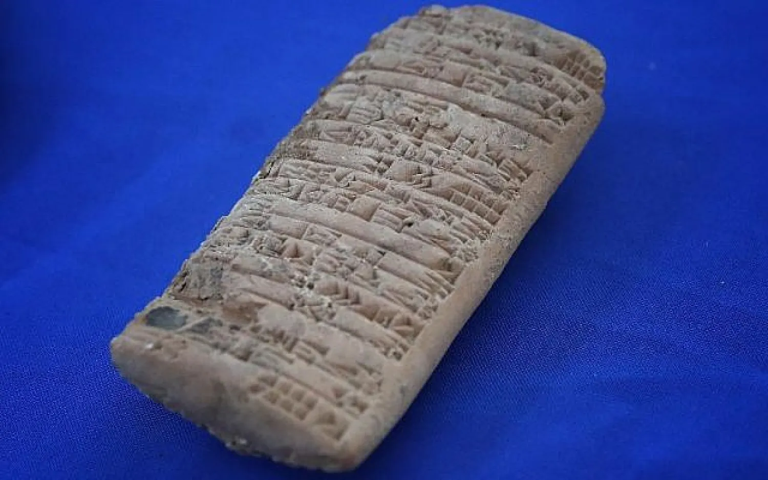 Illustrative: Ancient artifacts, smuggled into the US in violation of federal law and shipped to Hobby Lobby stores, are shown at an event returning the artifacts to Iraq May 2, 2018 in Washington, DC. (Win McNamee/Getty Images/AFP)