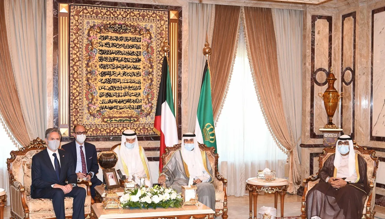 Sheikh Nawaf meets with Blinken in Kuwait. (KUNA)