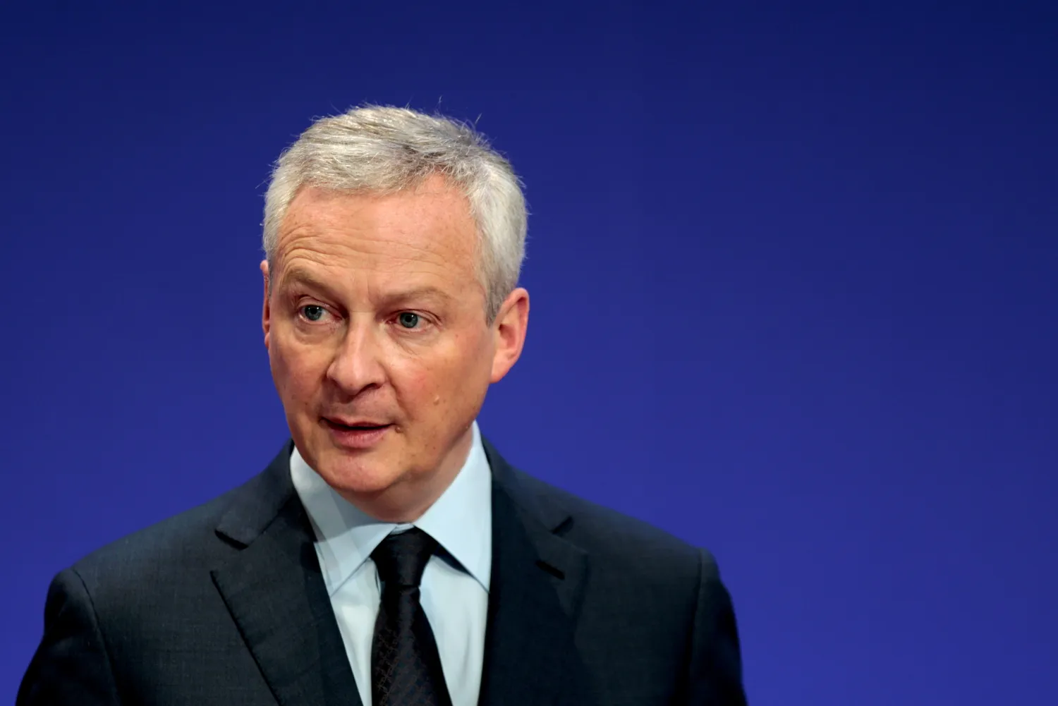 French Economy and Finance Minister Bruno Le Maire attends a news conference in Paris, France, April 8, 2021. REUTERS/Sarah Meyssonnier

