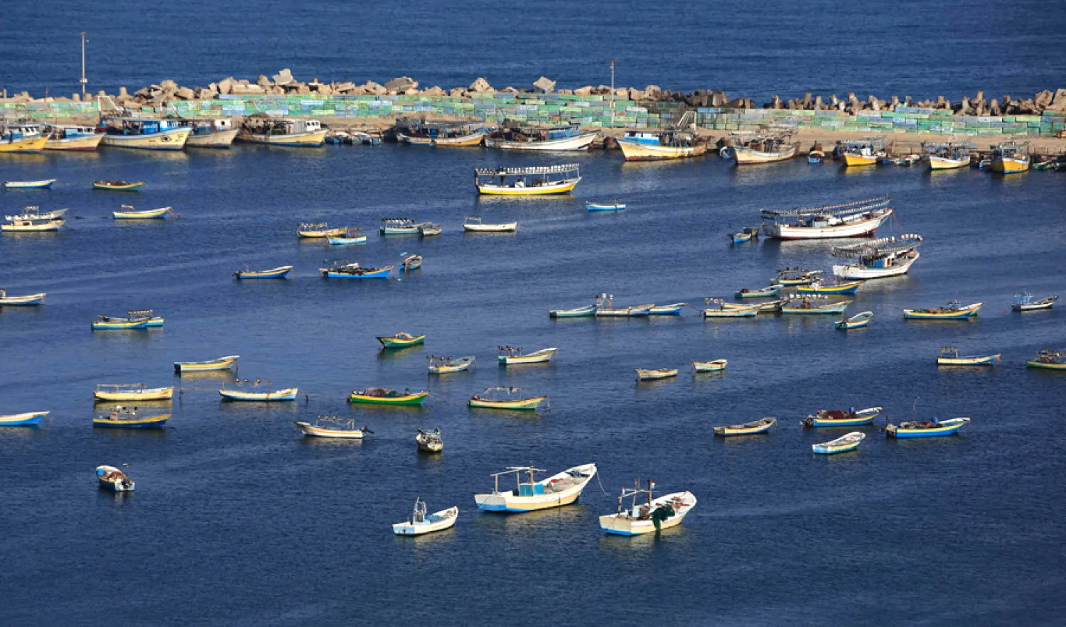 Gazze Şeridi açıklarında izin verilen balıkçılık alanı genişletiliyor. (AFP) 