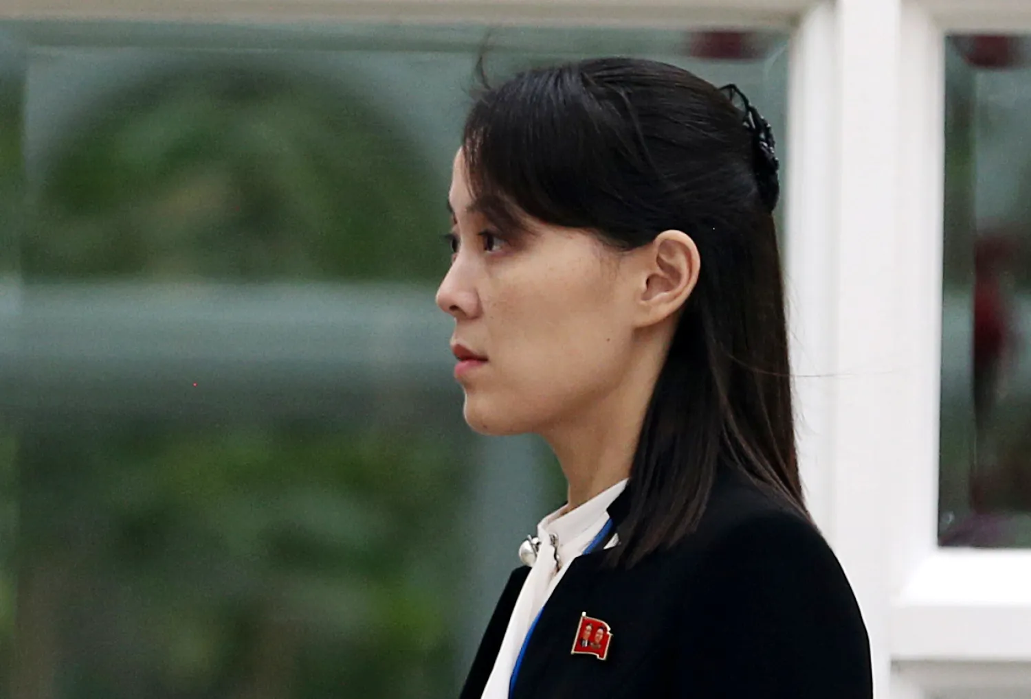 Kim Yo Jong, sister of North Korea's leader Kim Jong Un, looks on in the garden of the Metropole hotel during the second North Korea-US summit in Hanoi, Vietnam February 28, 2019. REUTERS/Leah Millis