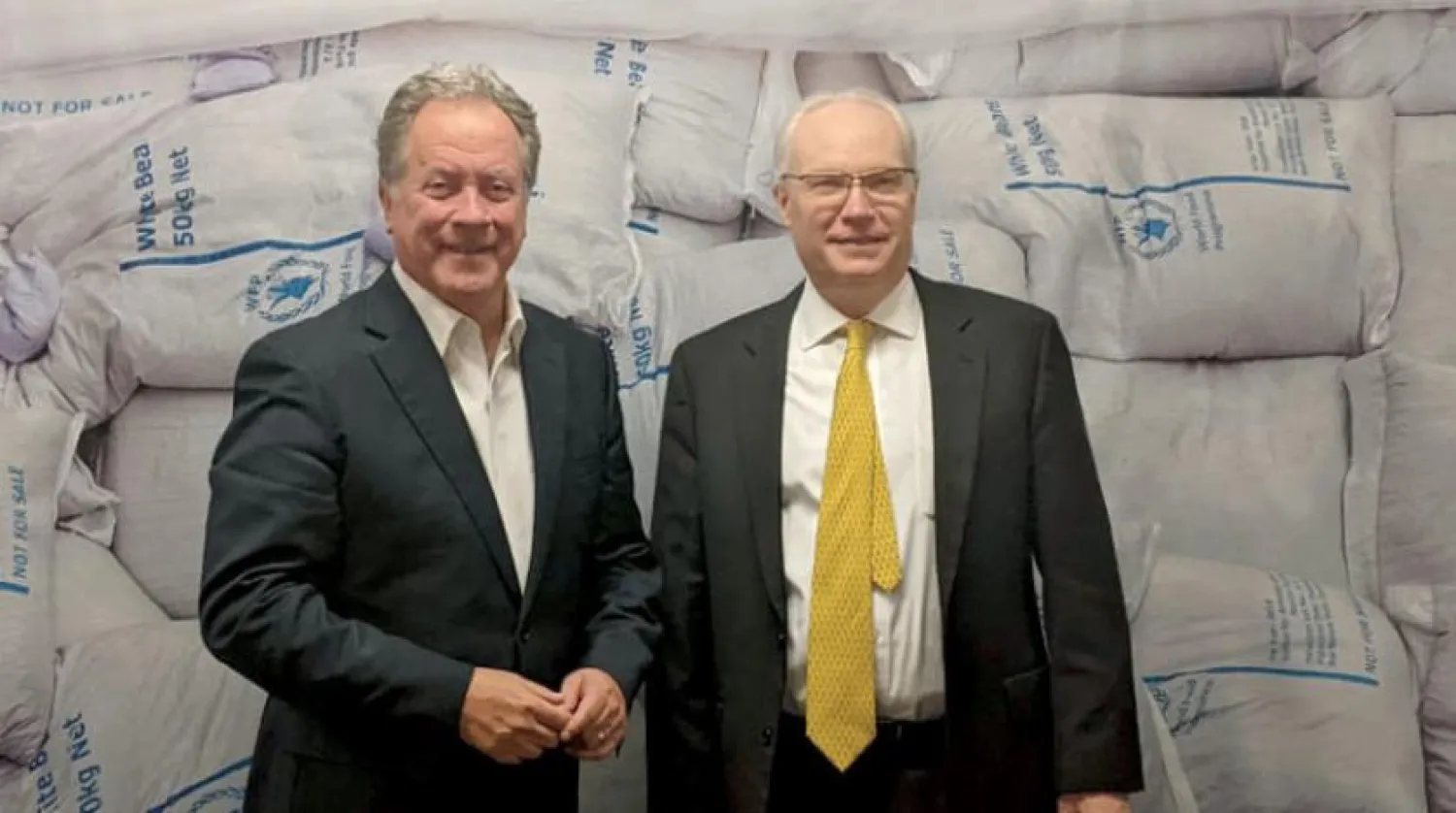 The US envoy to Yemen with the director of the World Food Program. (US State Department)