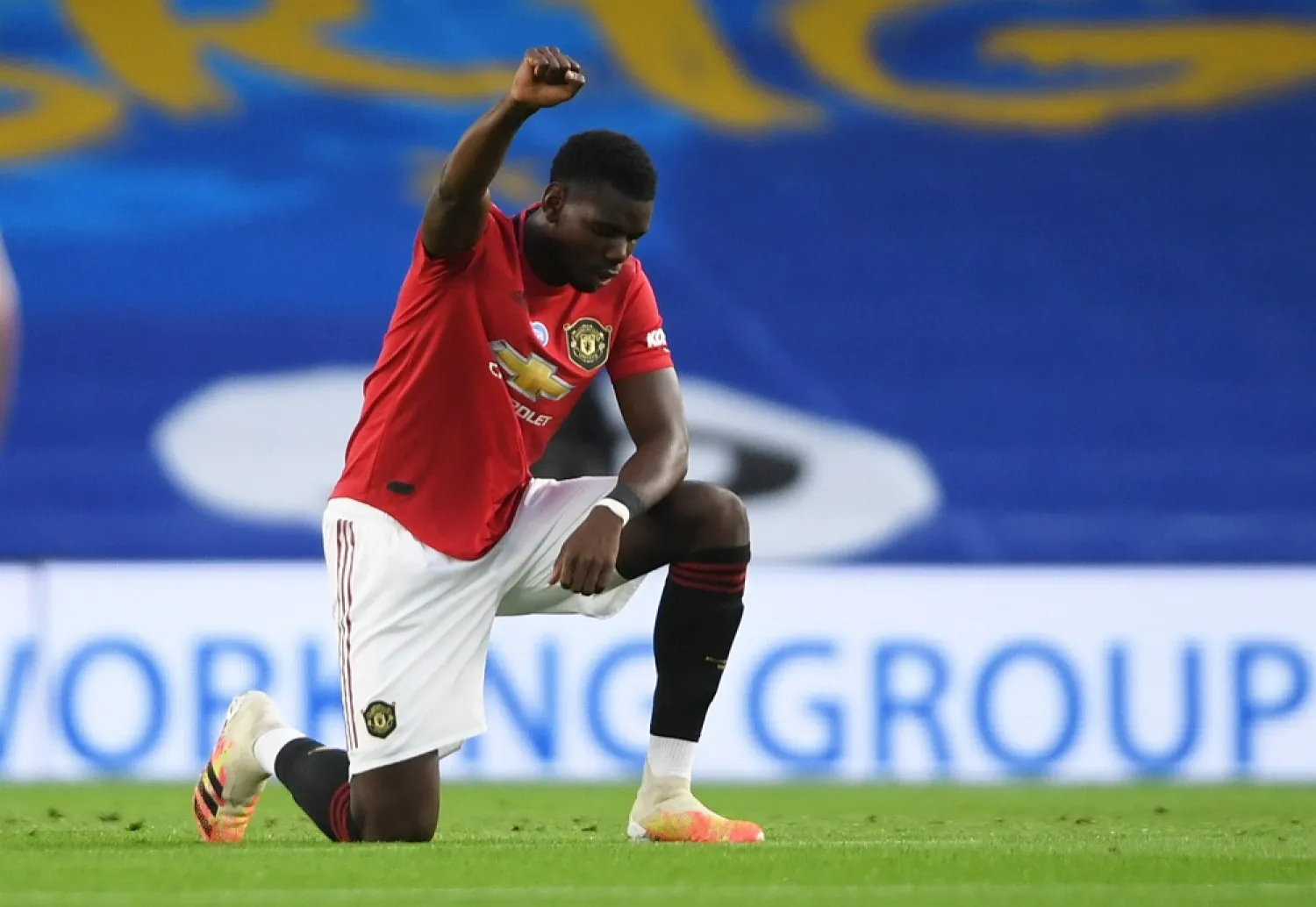 Players from all 20 Premier League clubs will continue to take the knee ahead of games this season to highlight their opposition to racism. (Reuters)