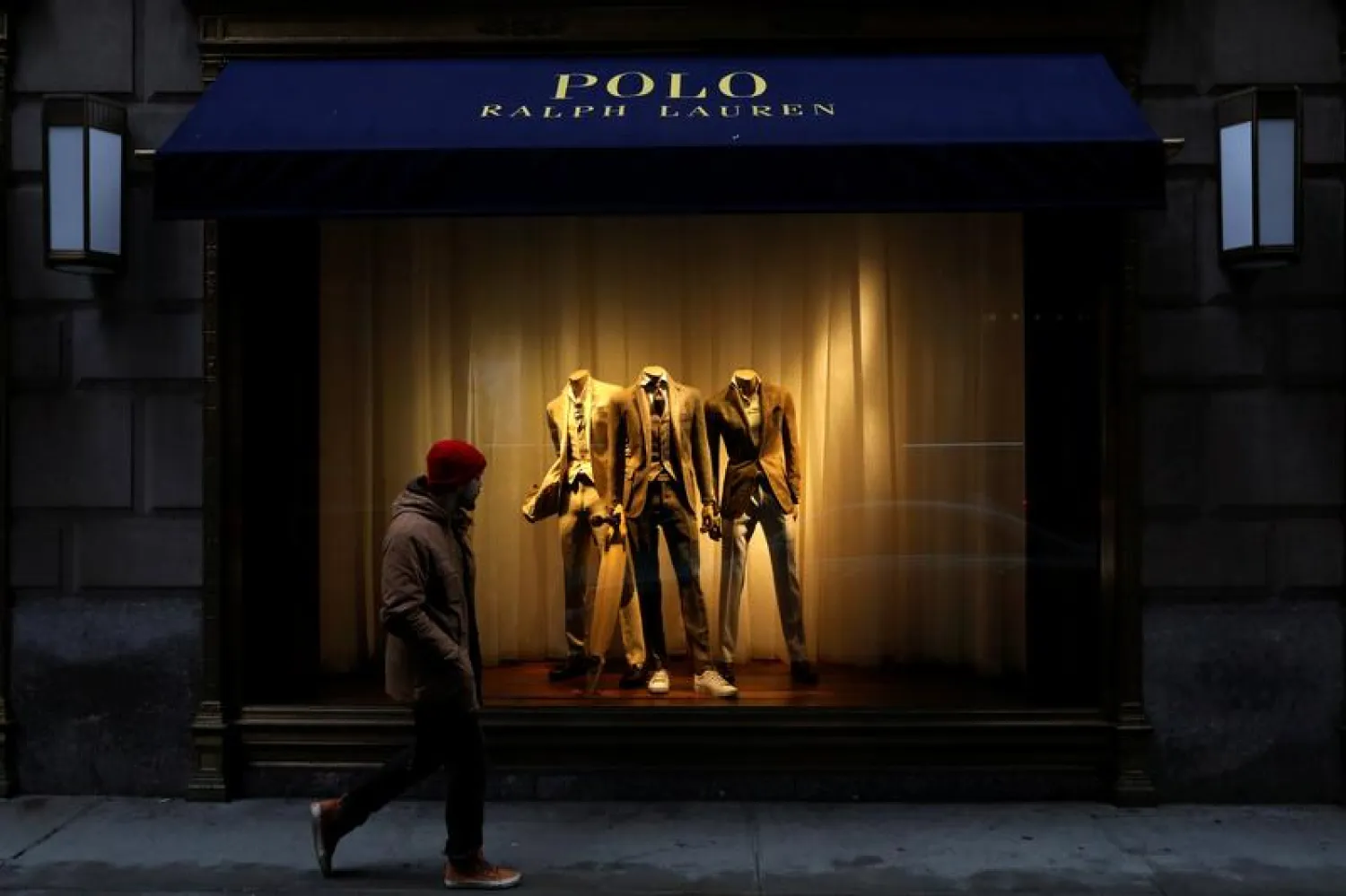 Ralph Lauren Corp's shares rose more than 7% to $126.36 as the company raised its annual revenue forecast. (Reuters)