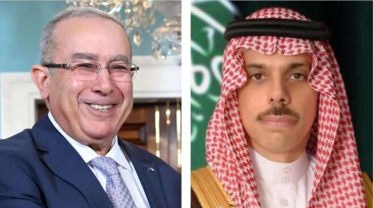 The Saudi FM congratulated his Algerian counterpart on his appointment to his position. (Saudi Foreign Ministry)