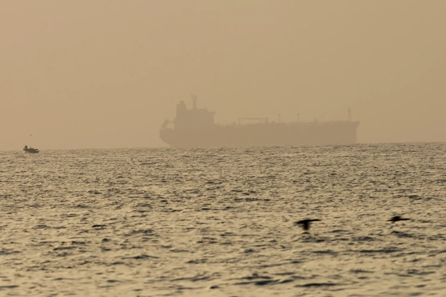 Illustrative: The oil tanker Mercer Street, which came under attack last week off Oman, is seen moored off Fujairah, United Arab Emirates, Wednesday, Aug. 4, 2021 (AP)