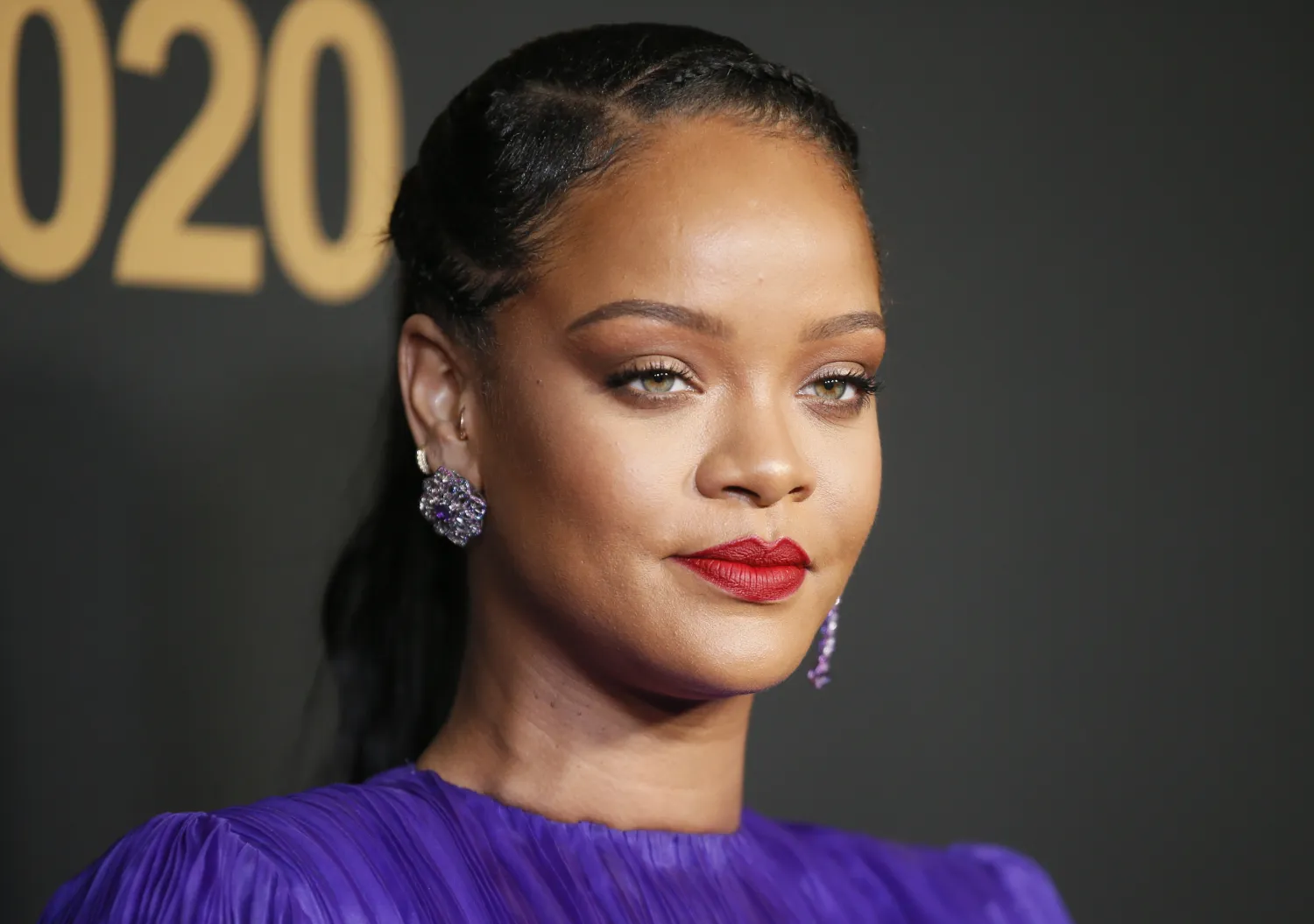 51st NAACP Image Awards – Photo Room– Pasadena, California, US, February 22, 2020 – Rihanna poses backstage with her President's award. REUTERS/Danny Moloshok/File photo