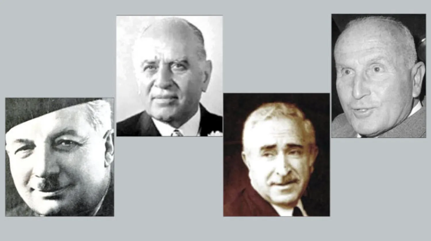 عبد الله اليافي  -  رشيد كرامي  -  صائب سلام  -  رياض الصلح