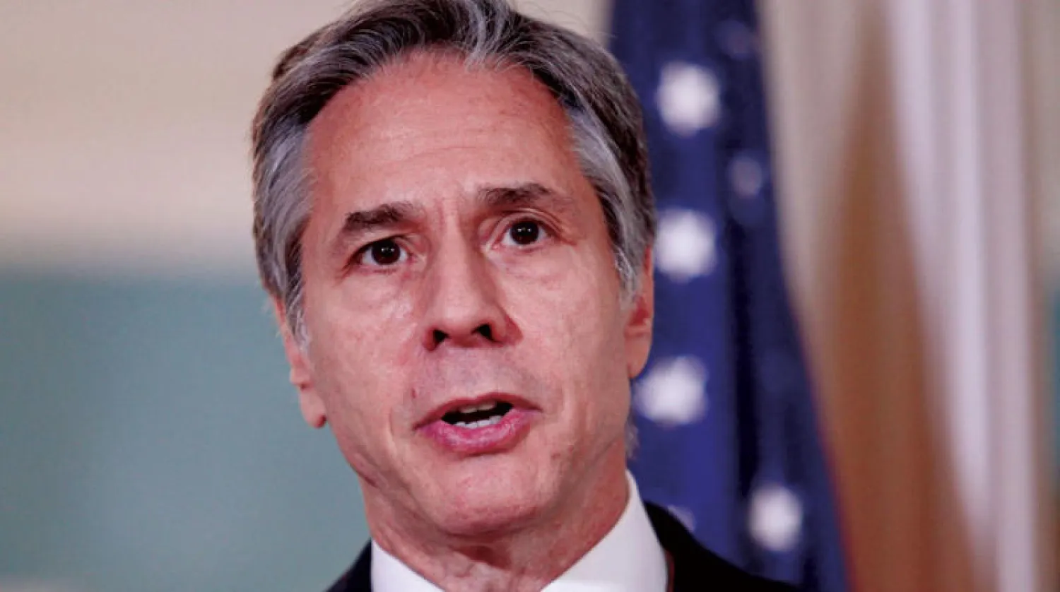 بلينكن لدى استقباله وزير خارجية تشيلي في واشنطن الشهر الماضي (أ.ف.ب)