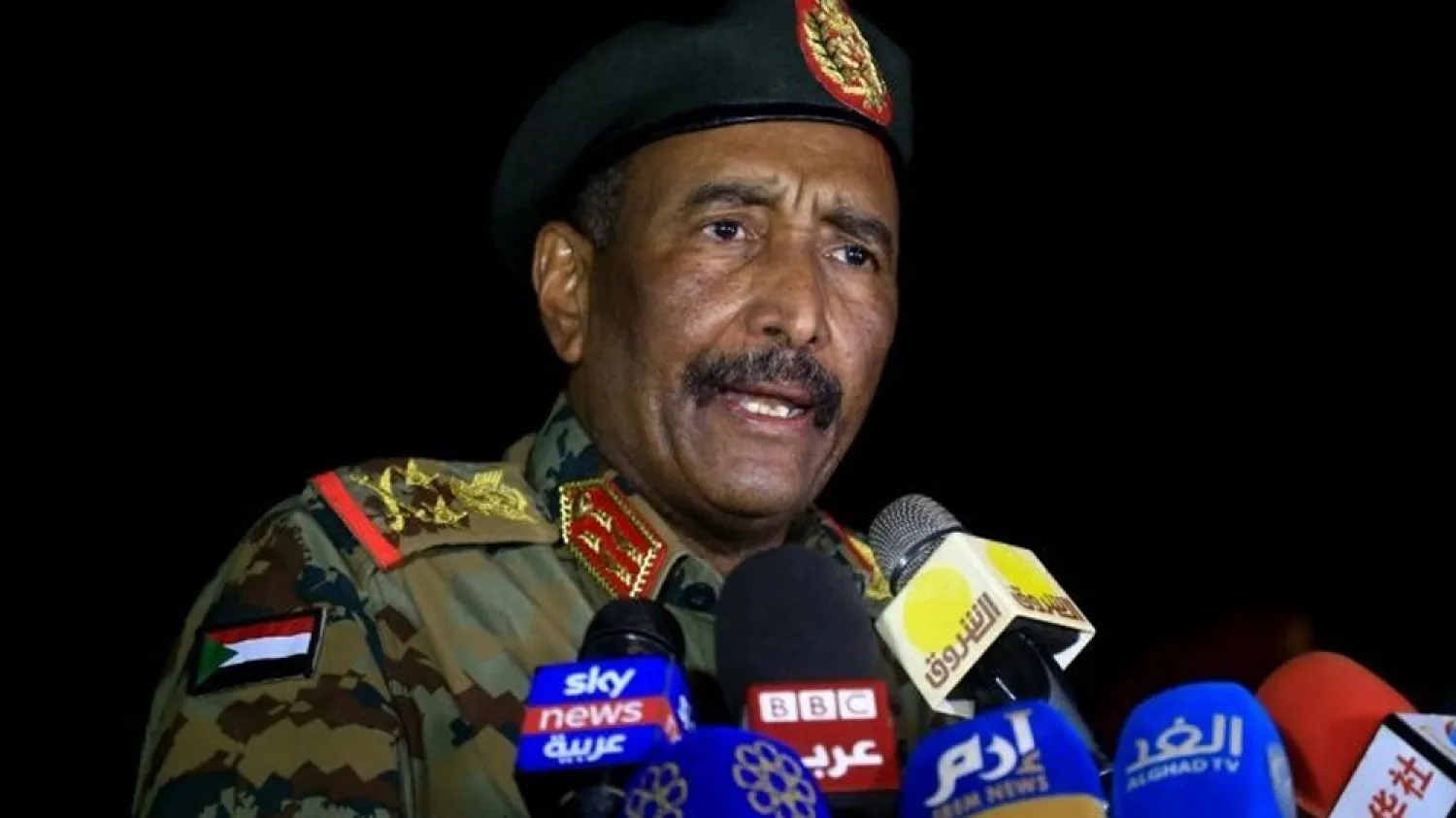 Chairman of the Sovereignty Council in Sudan, Abdel Fattah Burhan. (AFP)