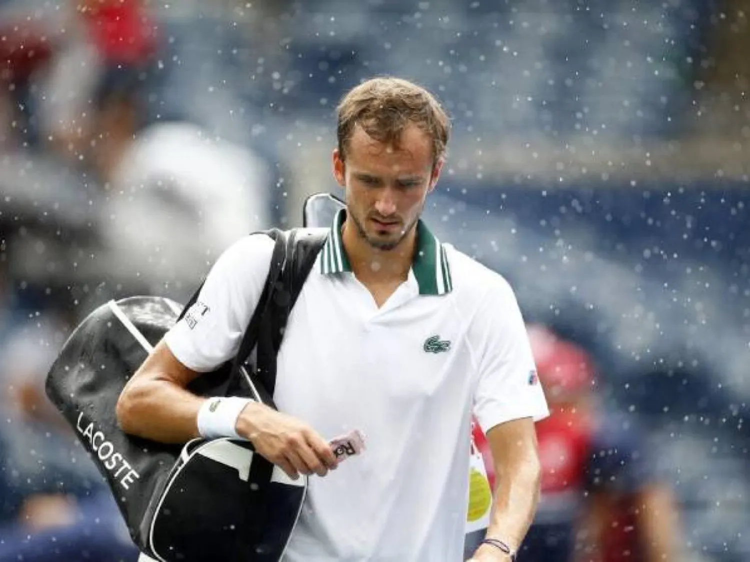 Rain man: Top-seeded Daniil Medvedev of Russia regrouped during a rain delay to beat Alexander Bublik of Kazakhstan in his second-round opener at the ATP Toronto Masters Vaughn Ridley GETTY IMAGES NORTH AMERICA/AFP