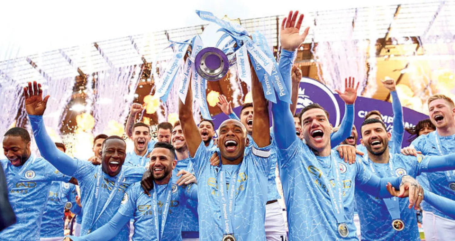 مانشستر سيتي يتطلع للاحتفاظ باللقب وثلاثة أندية مرشحة بقوة لمنافسته (غيتي)