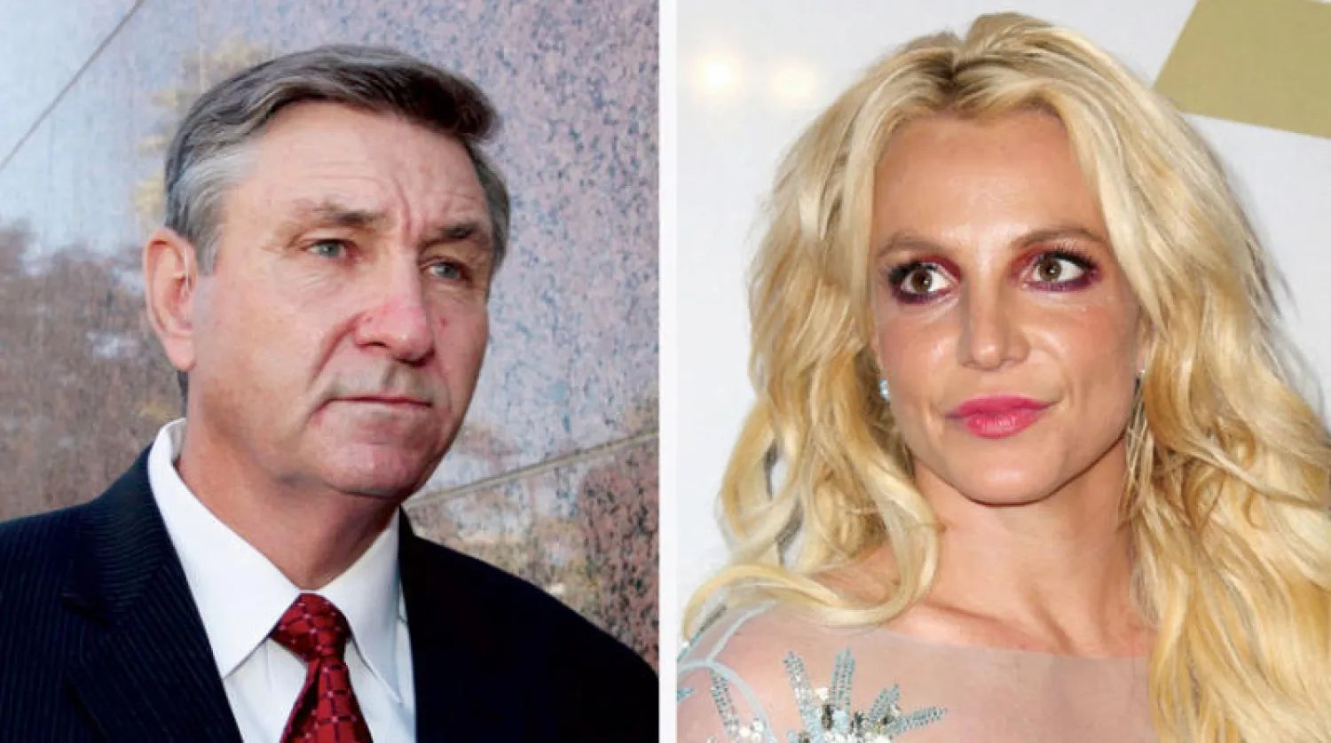 بريتني سبيريز ووالدها جايمي (أ.ب)