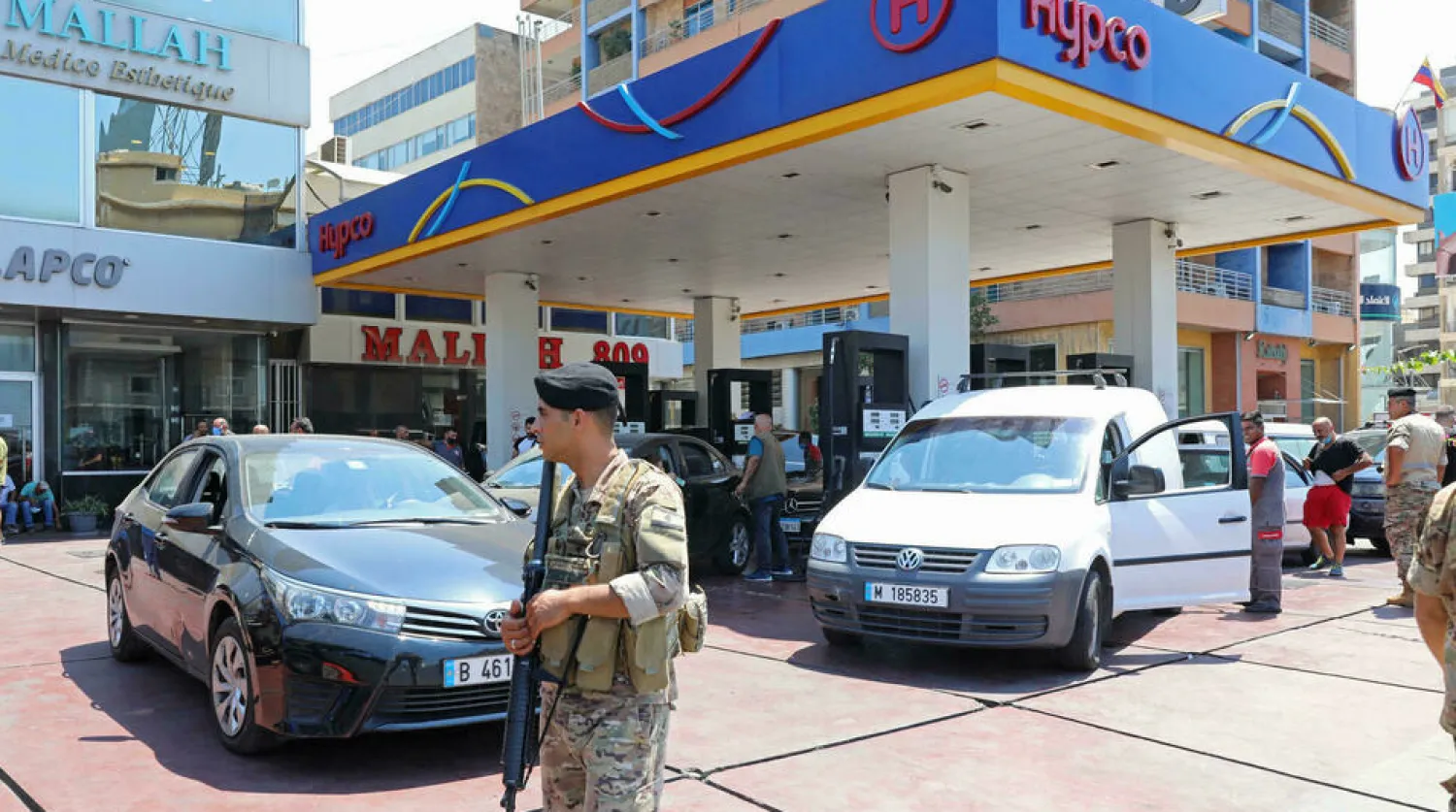 Lebanon's army has deployed at gas stations to stop fuel hoarding in the country after the central bank's decision to stop fuel subsidies sparked panic in the crisis-hit country ANWAR AMRO AFP
