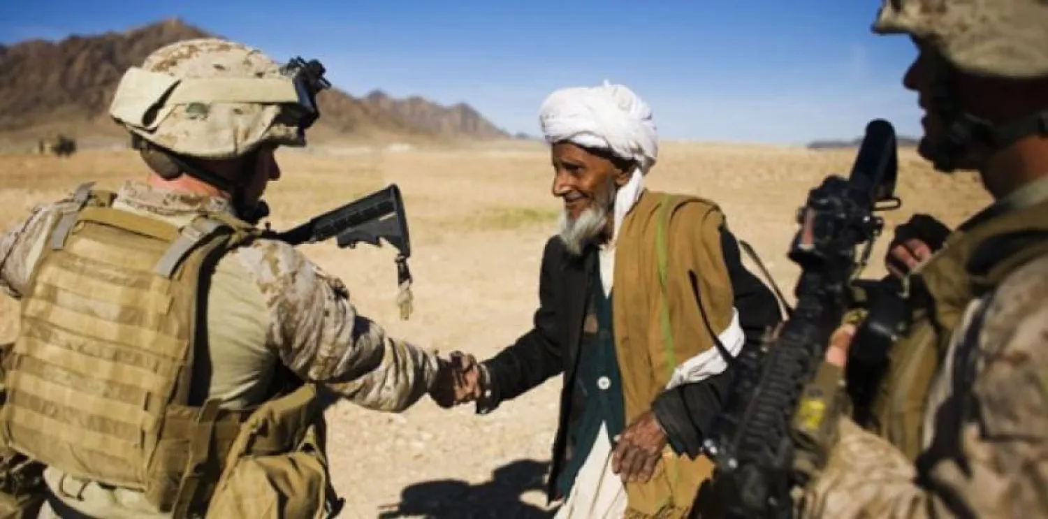 عناصر من الفرقة البحرية الأولى في مقاطعة نمروز الافغانية عام 2010(ارشيفية-رويترز)