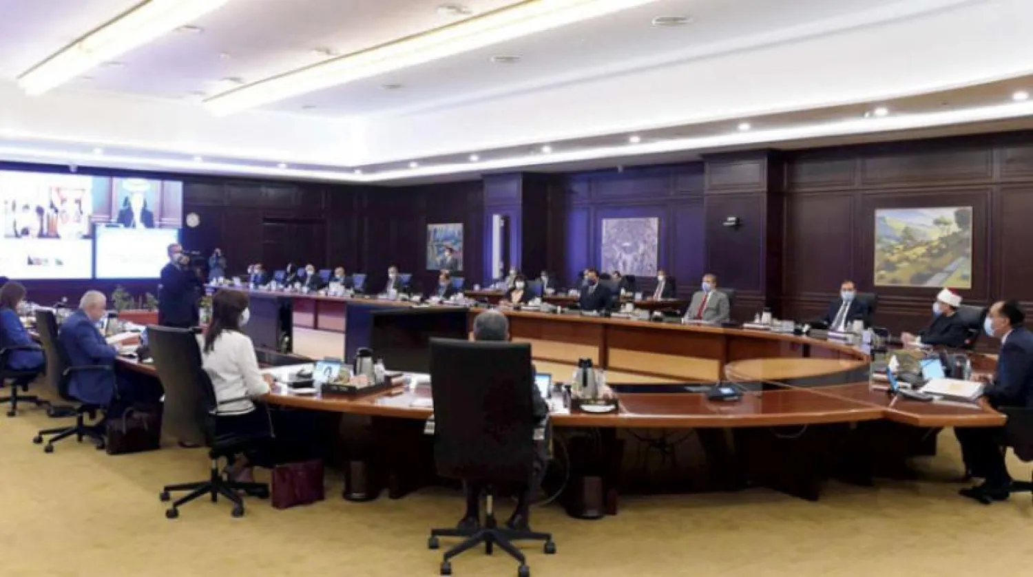 The cabinet meets in New Alamein on Wednesday. (Egyptian government)