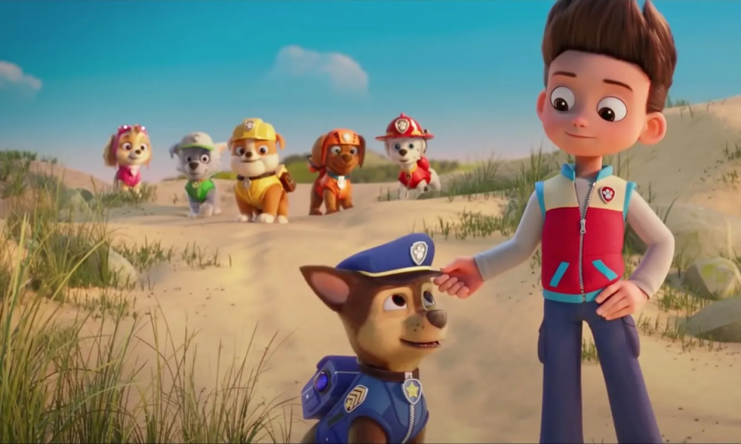 “Paw Patrol: The Movie” hits theaters and the Paramount+ streaming service on Friday. (Paramount Pictures)