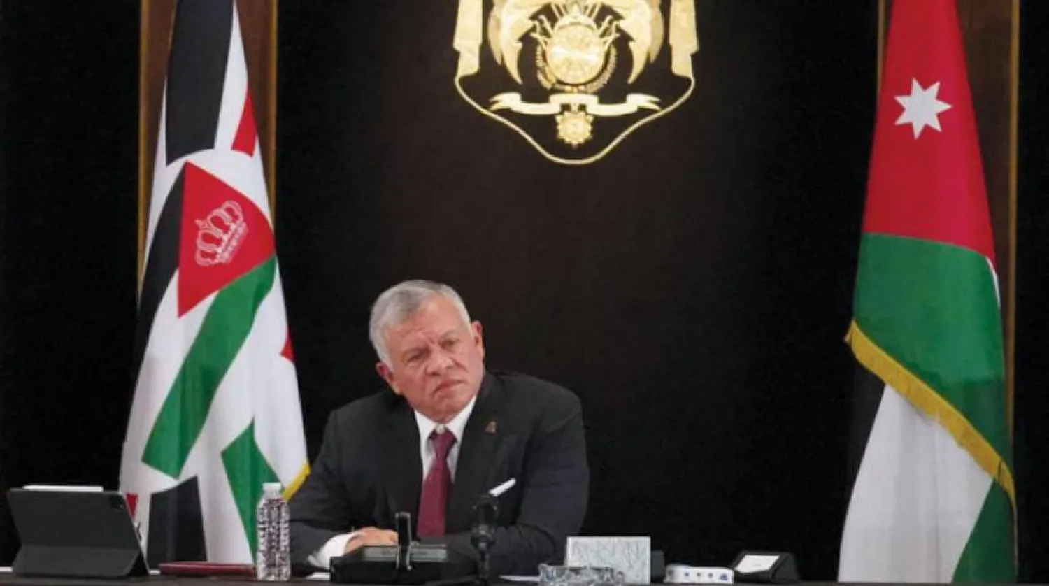 اردن کے شاہ عبد اللہ دوم کو دیکھا جا سکتا ہے