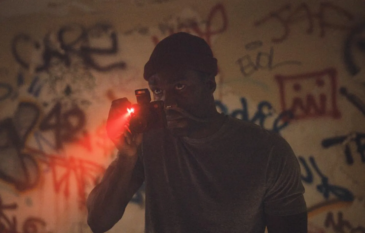 This image released by Universal Pictures shows Yahya Abdul-Mateen II in a scene from “Candyman,” directed by Nia DaCosta. (Universal Pictures and MGM Pictures via AP)
