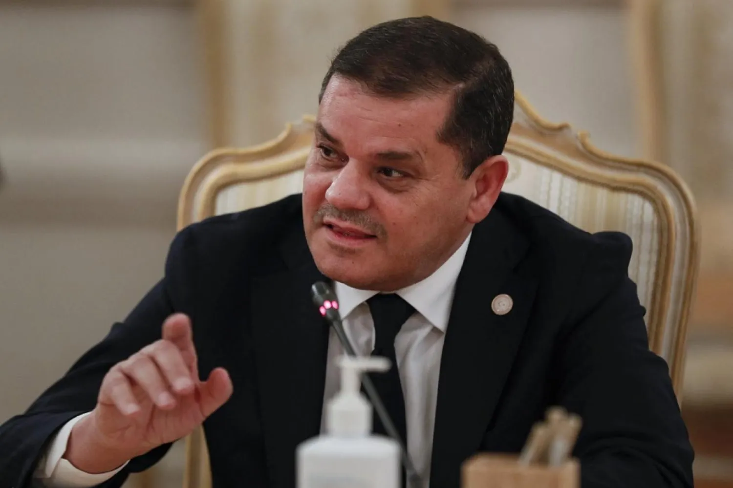 Libya Başbakanı Abdulhamid Dibeybe, hükümetinden güvenoyunun çekilmesi sınavıyla karşı karşıya kalabilir (AFP)