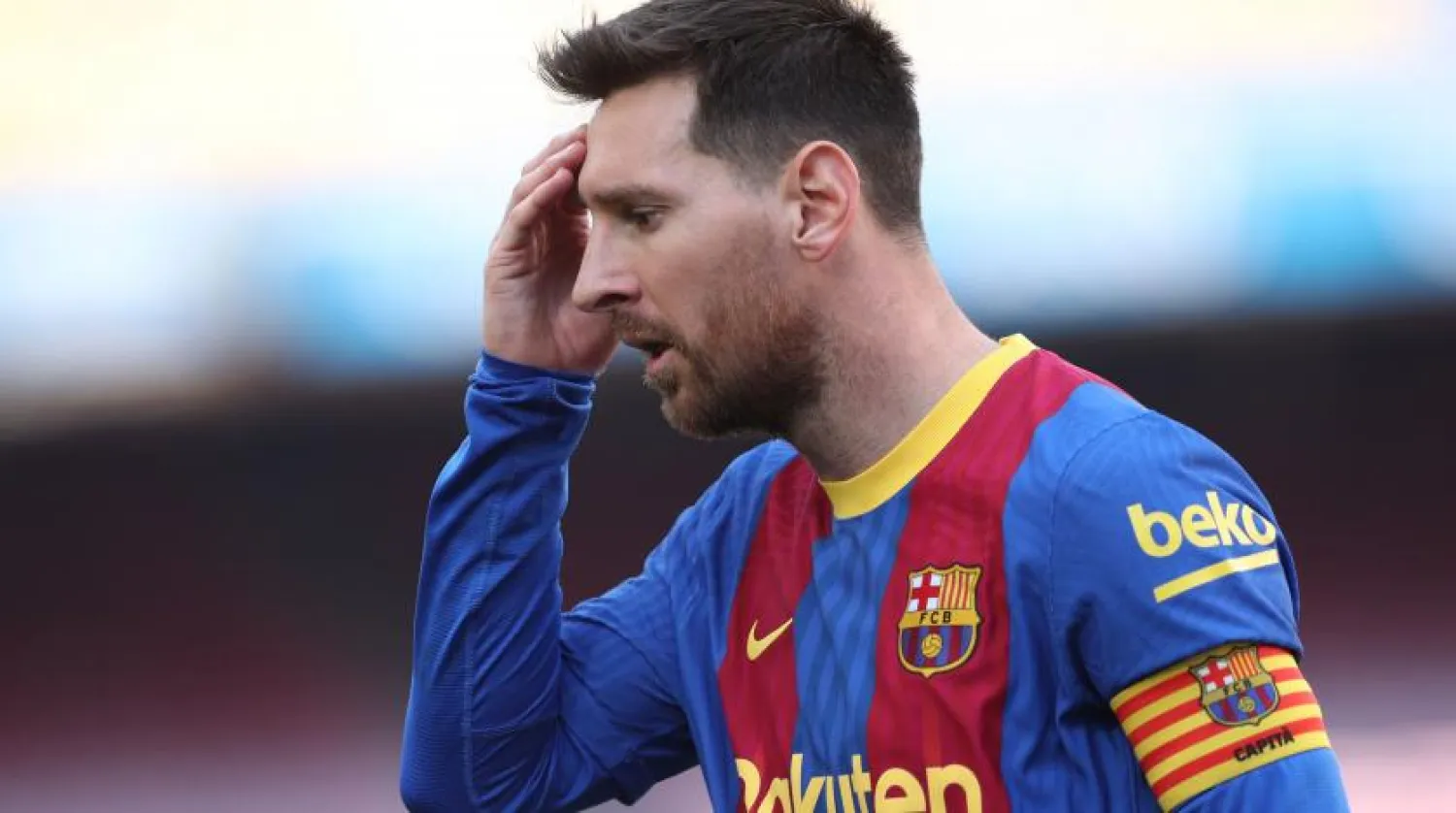 Soccer Football - La Liga Santander - FC Barcelona v Atletico Madrid - Camp Nou, Barcelona, Spain - May 8, 2021 FC Barcelona's Lionel Messi REUTERS/Albert Gea
