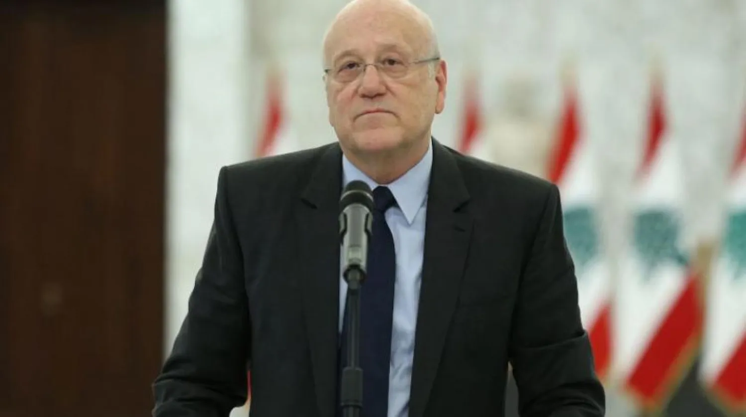 Lübnan’da hükümeti kurmakla görevli başbakan adayı Necip Mikati. (AFP)