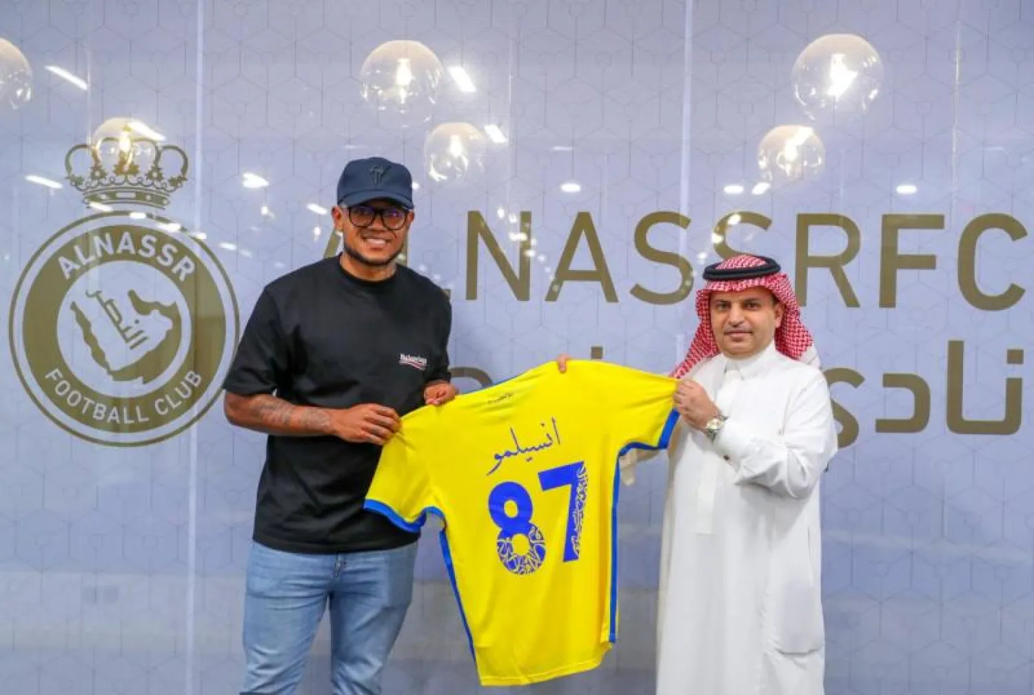 أنسيلمو سيدافع عن ألوان فريق النصر (المركز الإعلامي بالنادي)