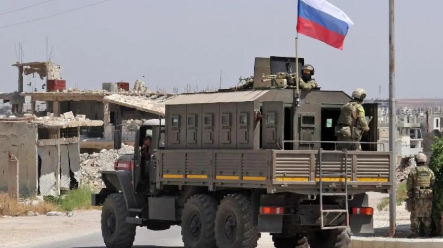 Rus kuvvetleri Suriye'nin güneyindeki Dera el-Beled'e  girdi (AFP)
