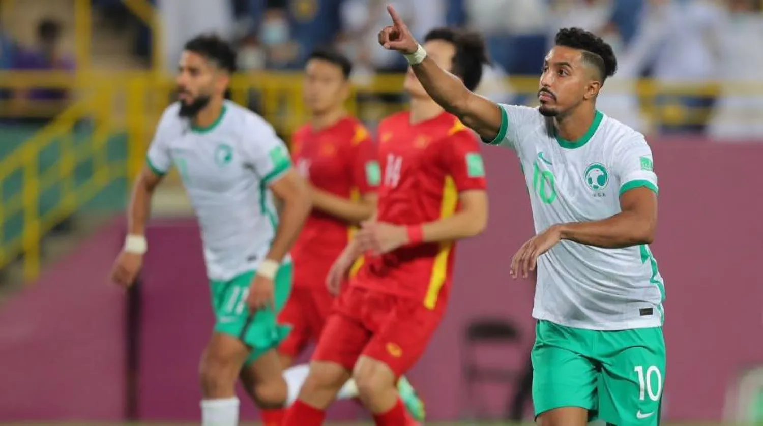 Salem al Dawsari karşılaşmada ilk golü attığı sırada