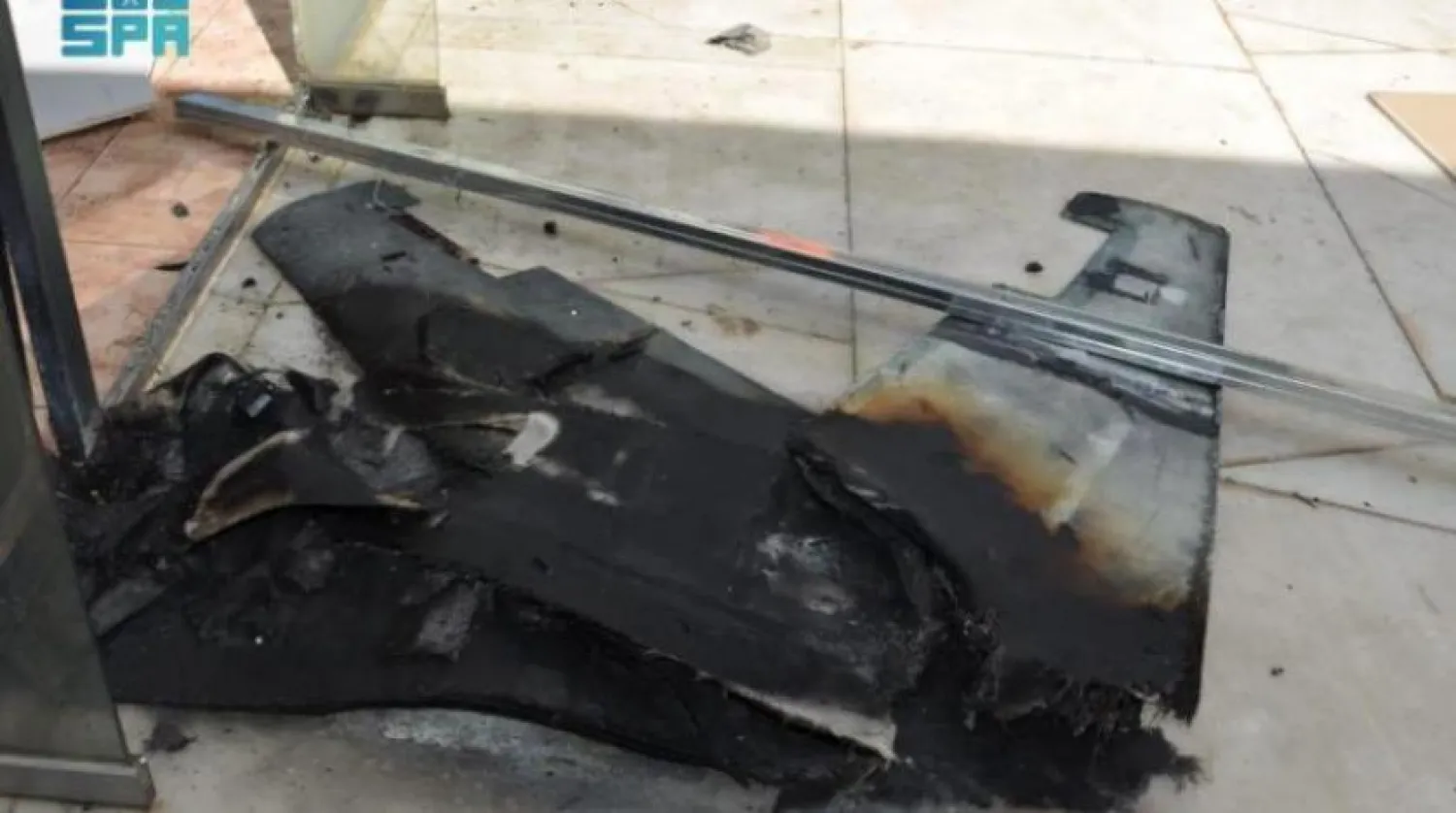 Husi milislerinin Suudi Arabistan’daki Abha Uluslararası Havaalanı’na saldırısının fotoğrafı (SPA)