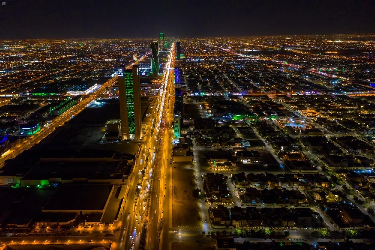 A night view of Riyadh, Saudi Arabia. (SPA)