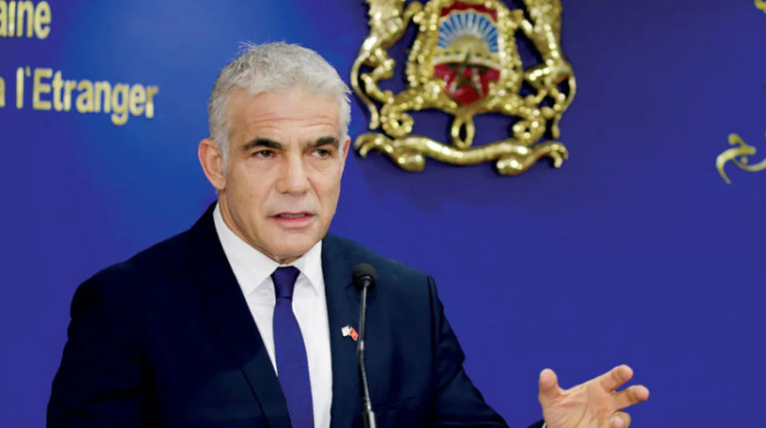 وزير الخارجية الإسرائيلي يائير لبيد (رويترز)