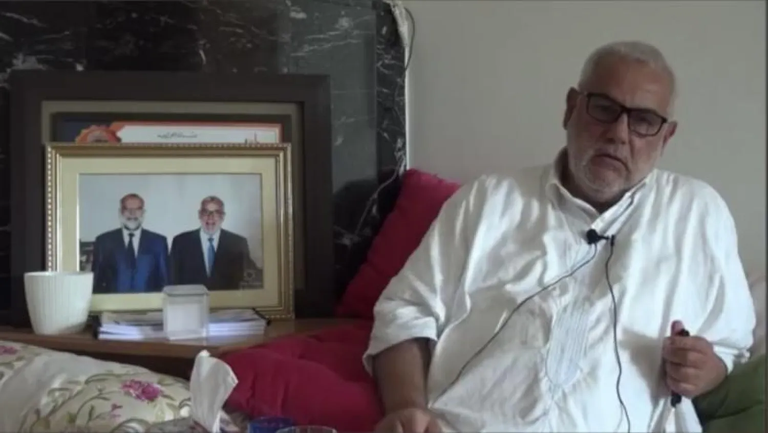 عبد الإله ابن كيران في كلمته عبر «فيسبوك» (الشرق الأوسط)