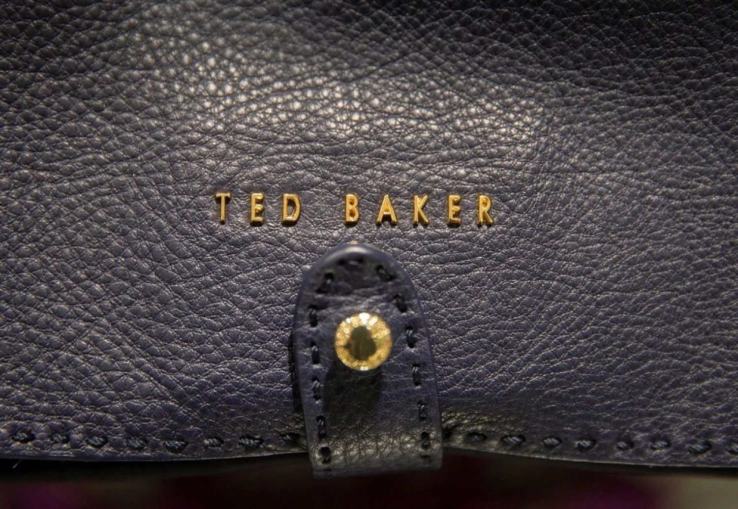 The Ted Baker brand is displayed on a bag in a store in London, Britain October 6, 2015. (Reuters)