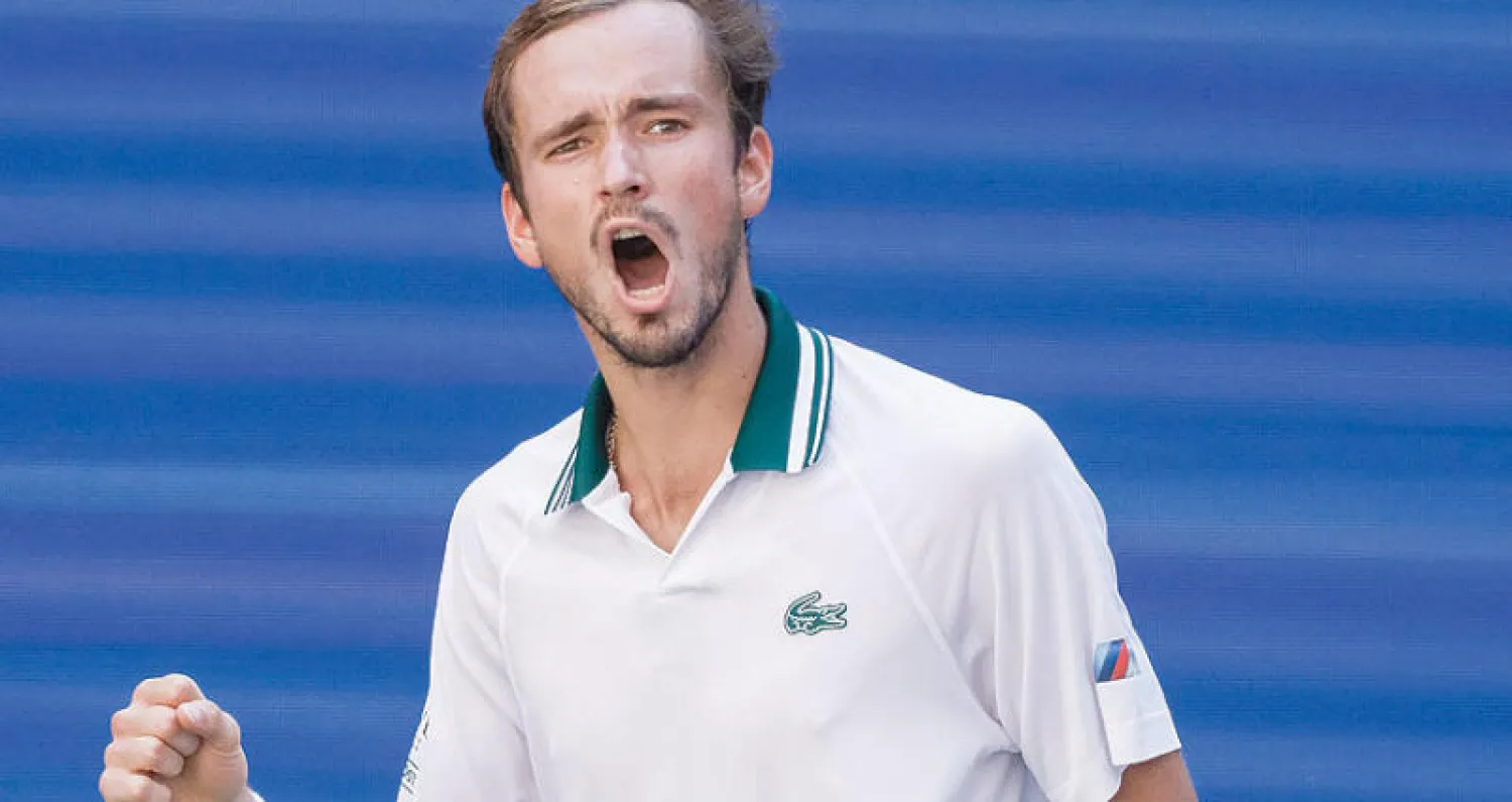 مدفيديف إلى نصف النهائي  للمرة الثالثة توالياً (إ.ب.أ)