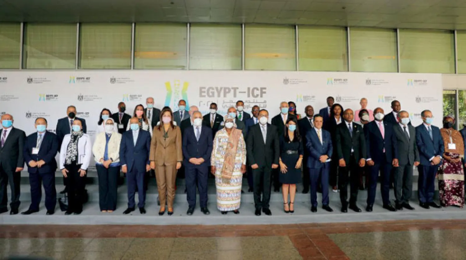 جانب من المشاركين في النسخة الأولى لمنتدى مصر للتعاون الدولي والتمويل الإنمائي