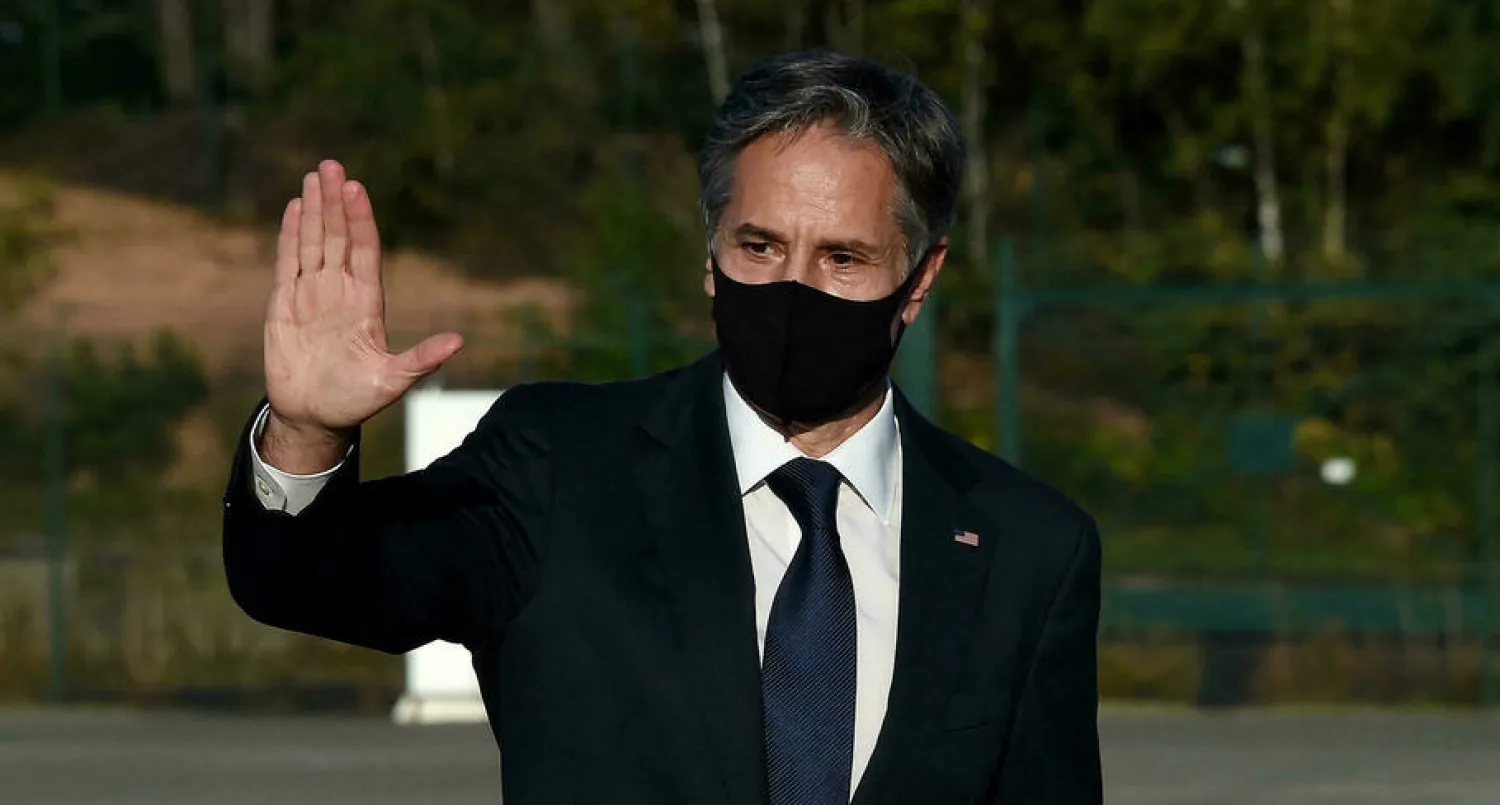 US Secretary of State Antony Blinken warned that time was running out for Iran to return to a nuclear deal Olivier DOULIERY POOL/AFP
